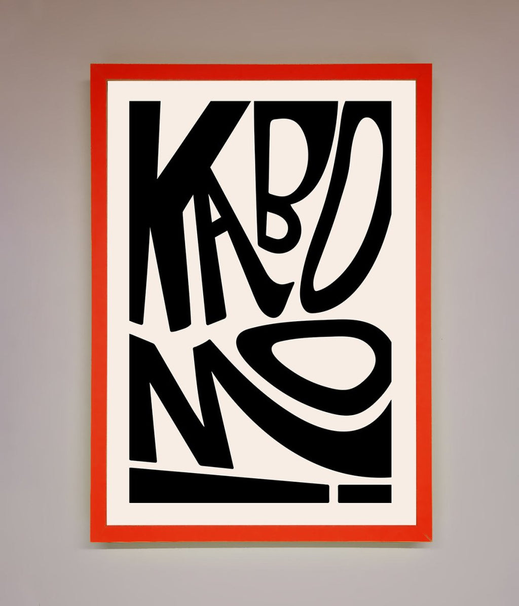 Kaboom Framed Print