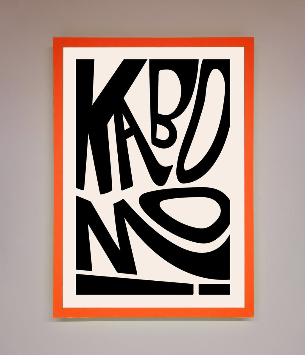 Kaboom Framed Print