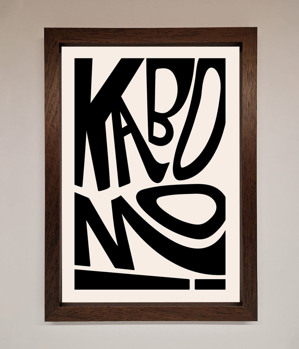 Kaboom Framed Print