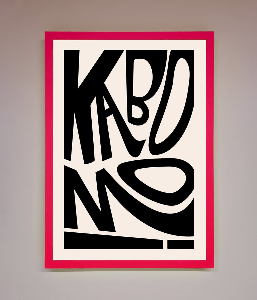 Kaboom Framed Print