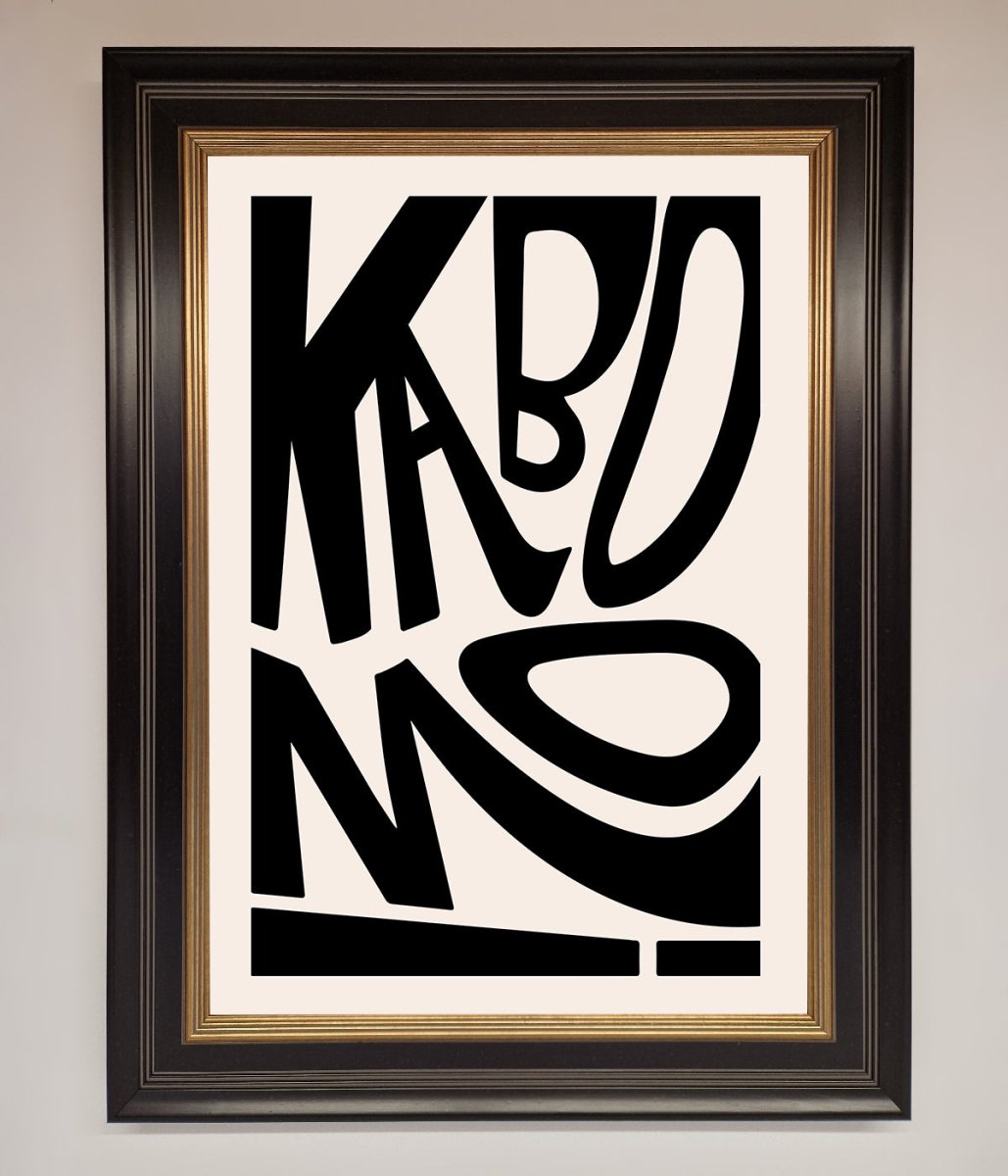 Kaboom Framed Print