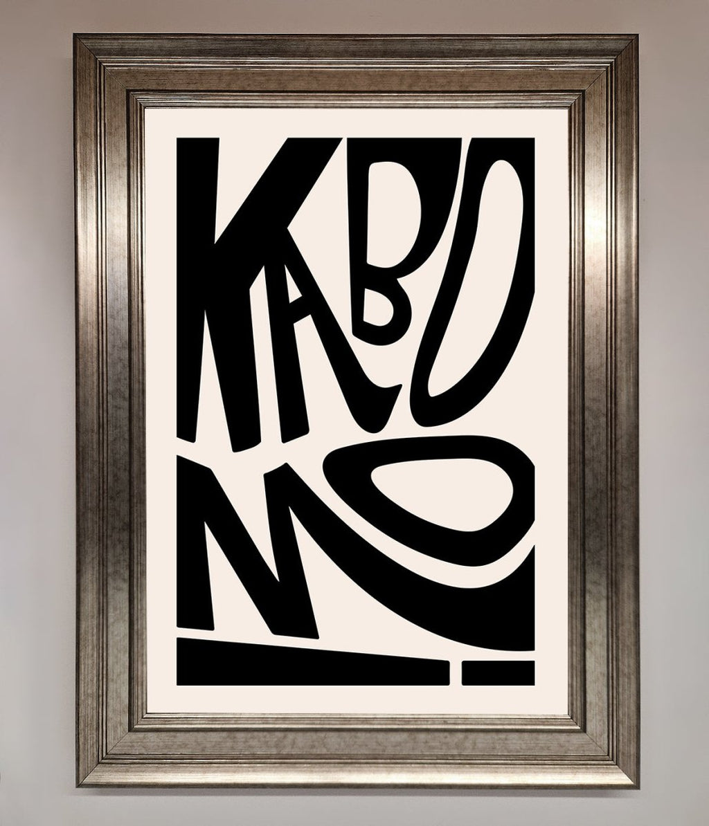Kaboom Framed Print