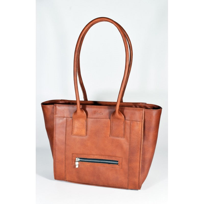 Estonian Leather Handbag with Protective Base & Pockets by Papillon at www.brixbailey.com