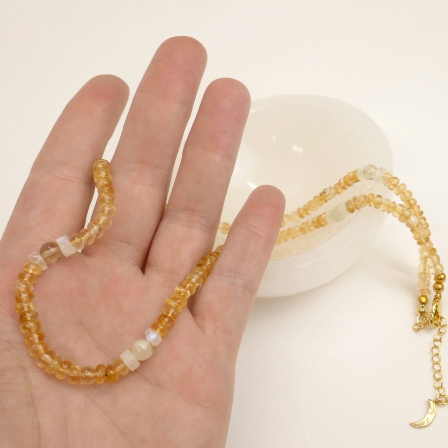 Citrine Crystal Set - Necklace & Bracelet