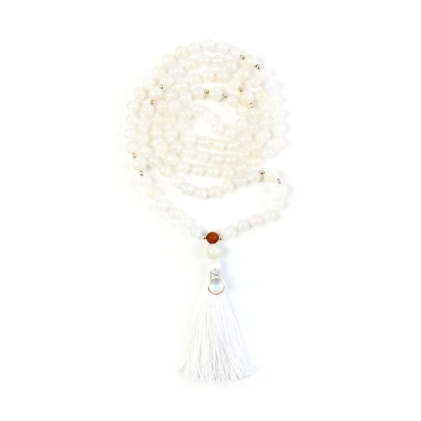 Selene Moonstone Crystal Mala Necklace