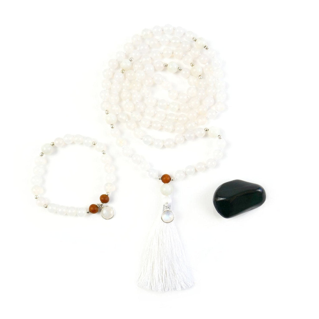 Selene Mala Moonstone Set