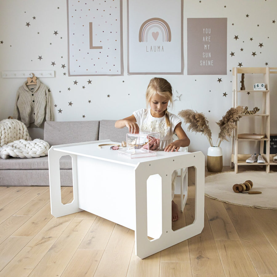 Montessori Weaning Table Set – Foster Child Independence & Safety by Montessori House Bed at www.brixbailey.com