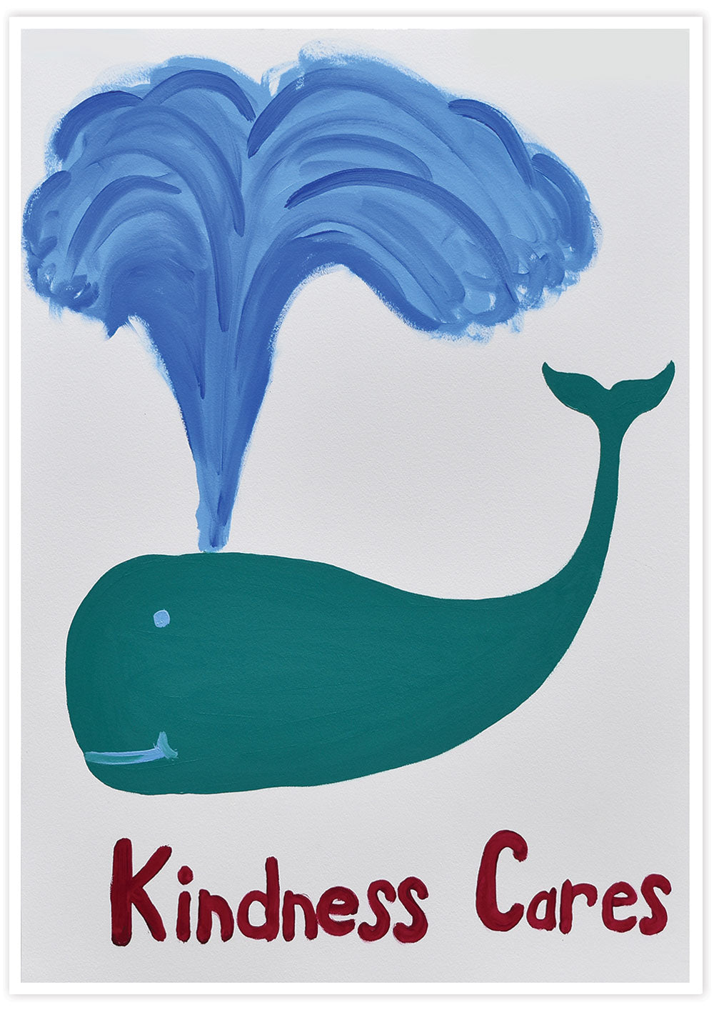 Kindness Cares Quirky Art Print
