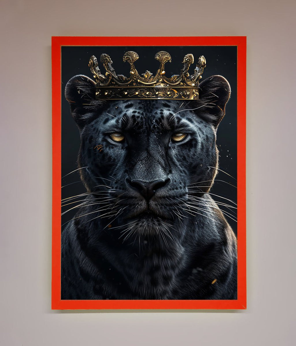 King Panther Framed Wall Art