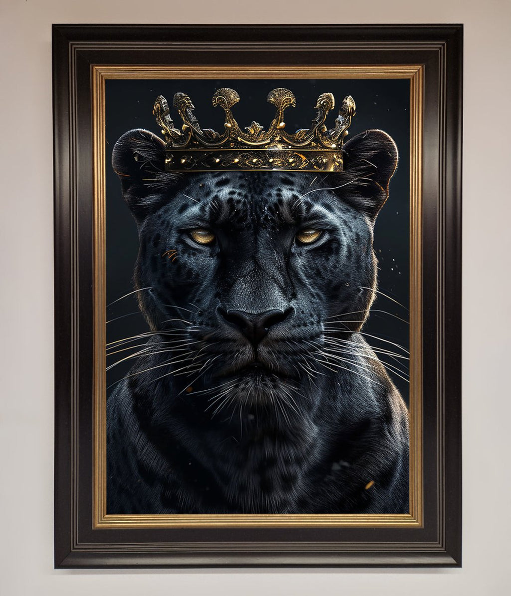 King Panther Framed Wall Art