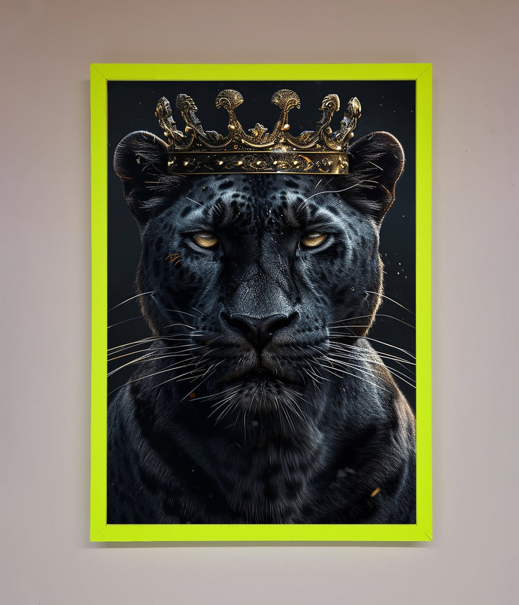 King Panther Framed Wall Art