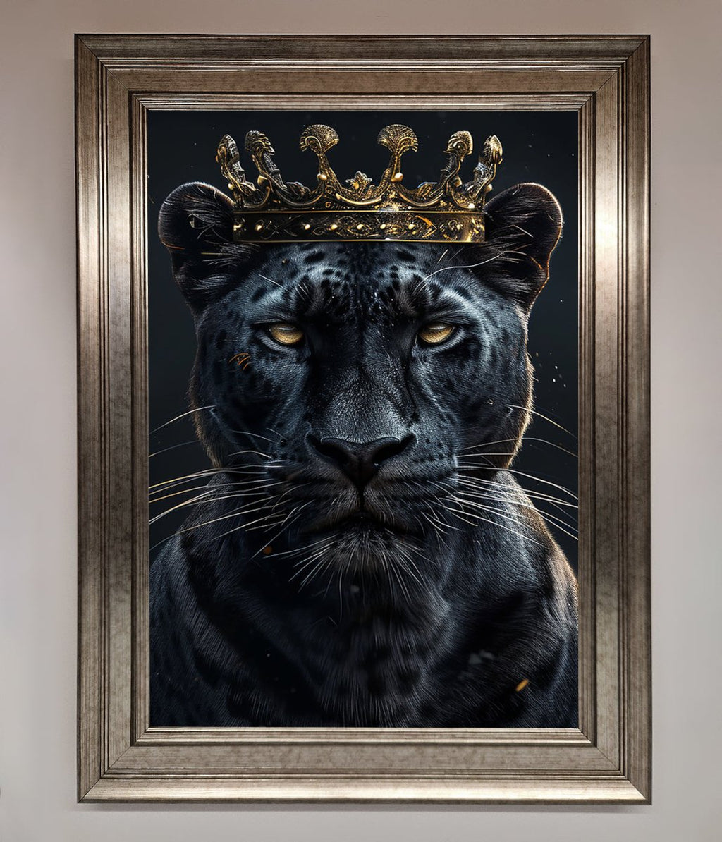 King Panther Framed Wall Art