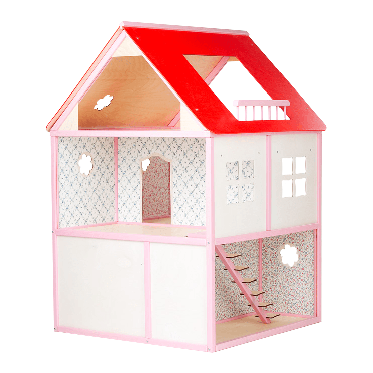 Dollhouse Roosi Villa – Creative & Durable Playhouse for Kids by ROOSI Traditional Toys at www.brixbailey.com