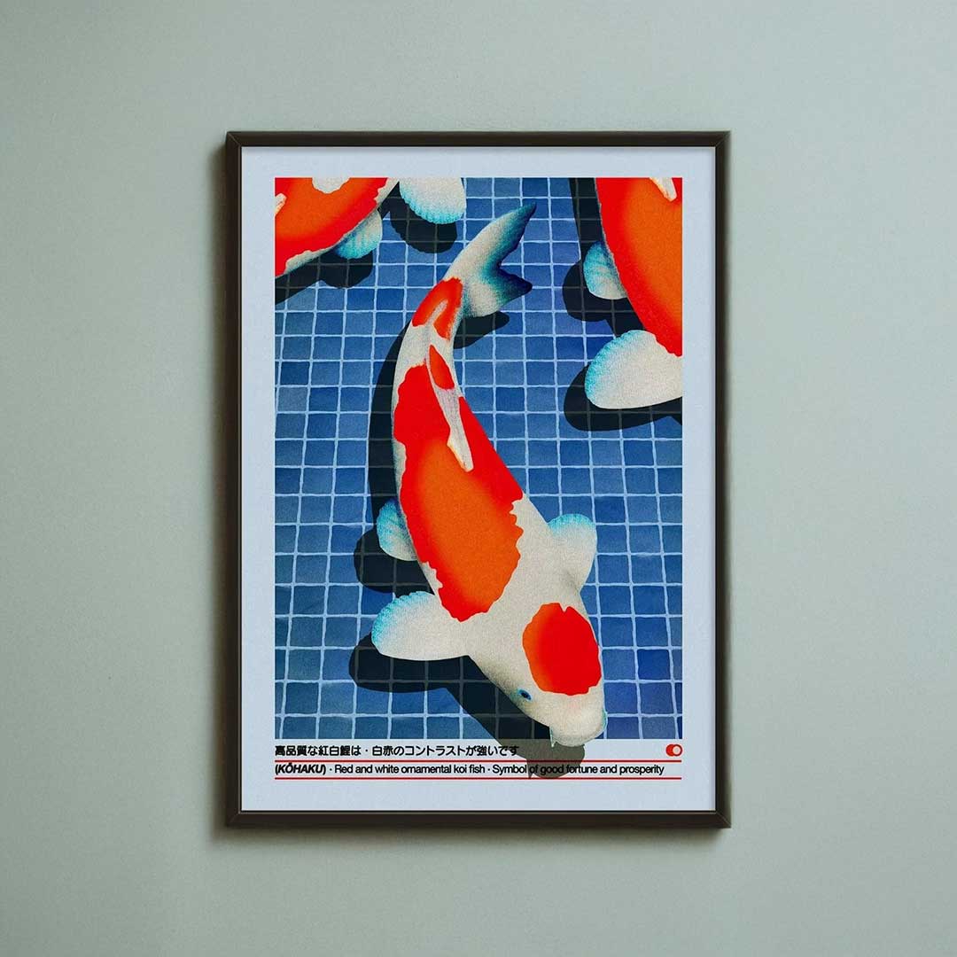 Koi Fish Print