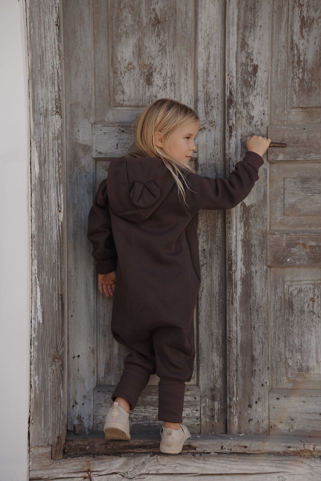 Bear Hood Jumpsuit for Kids – Cozy, Stretchable & Eco-Friendly by Zezuzulla at www.brixbailey.com