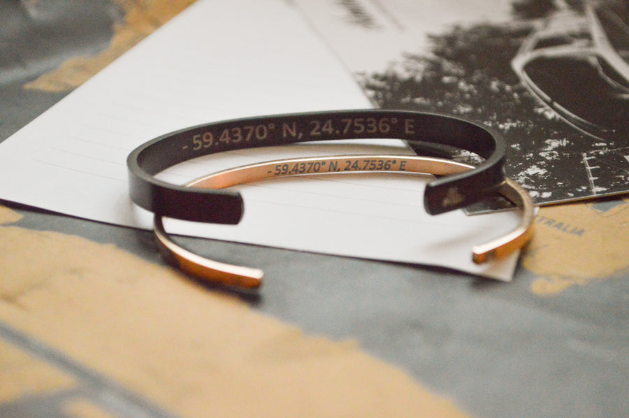 Custom Engraved Men's Bracelet – Durable & Adjustable by Olla at www.brixbailey.com