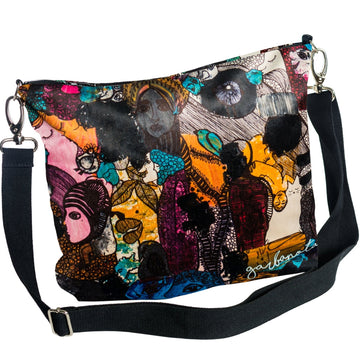 Stylish Crossbody Bag with Original Art Print – Versatile & Durable by Garbanota at www.brixbailey.com