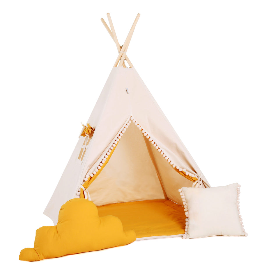 Enchanting Tipi Tent Set for Kids – Cozy & Imaginative Play Space by Sówka at brixbailey.com