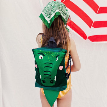 Cute CROCODILE Toddler Backpack – Durable & Adorable by Muni at www.brixbailey.com