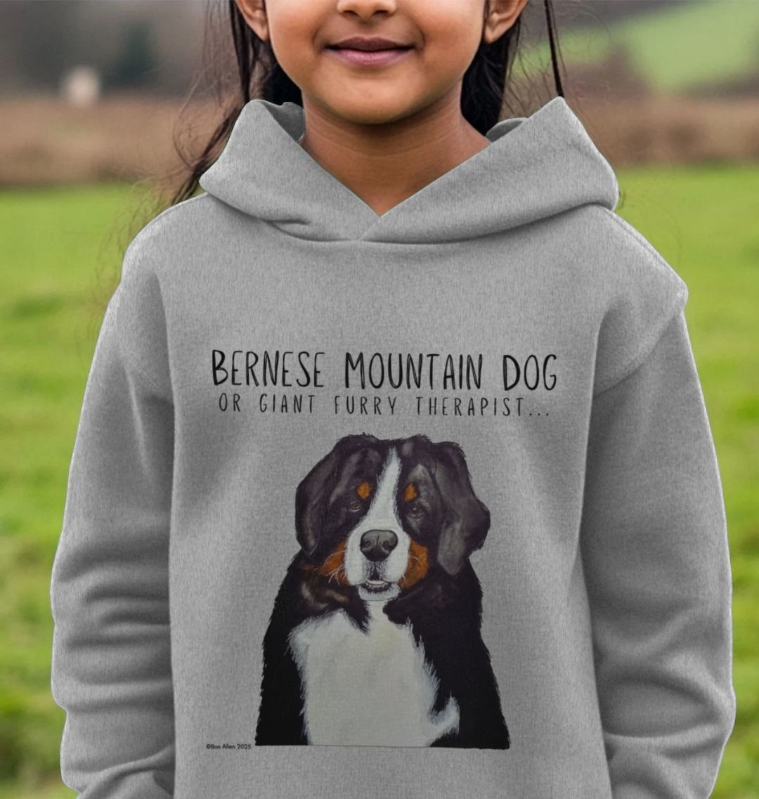 Bernese Mountain Dog Child's Hoodie – Cozy Up with a Giant Furry Therapist!