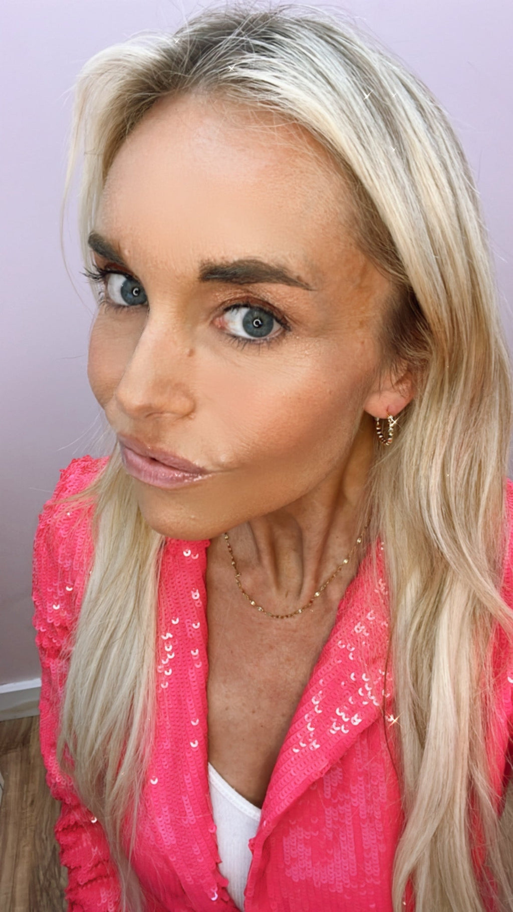 Gold Beaded Hoop Earrings with Pearl Drop