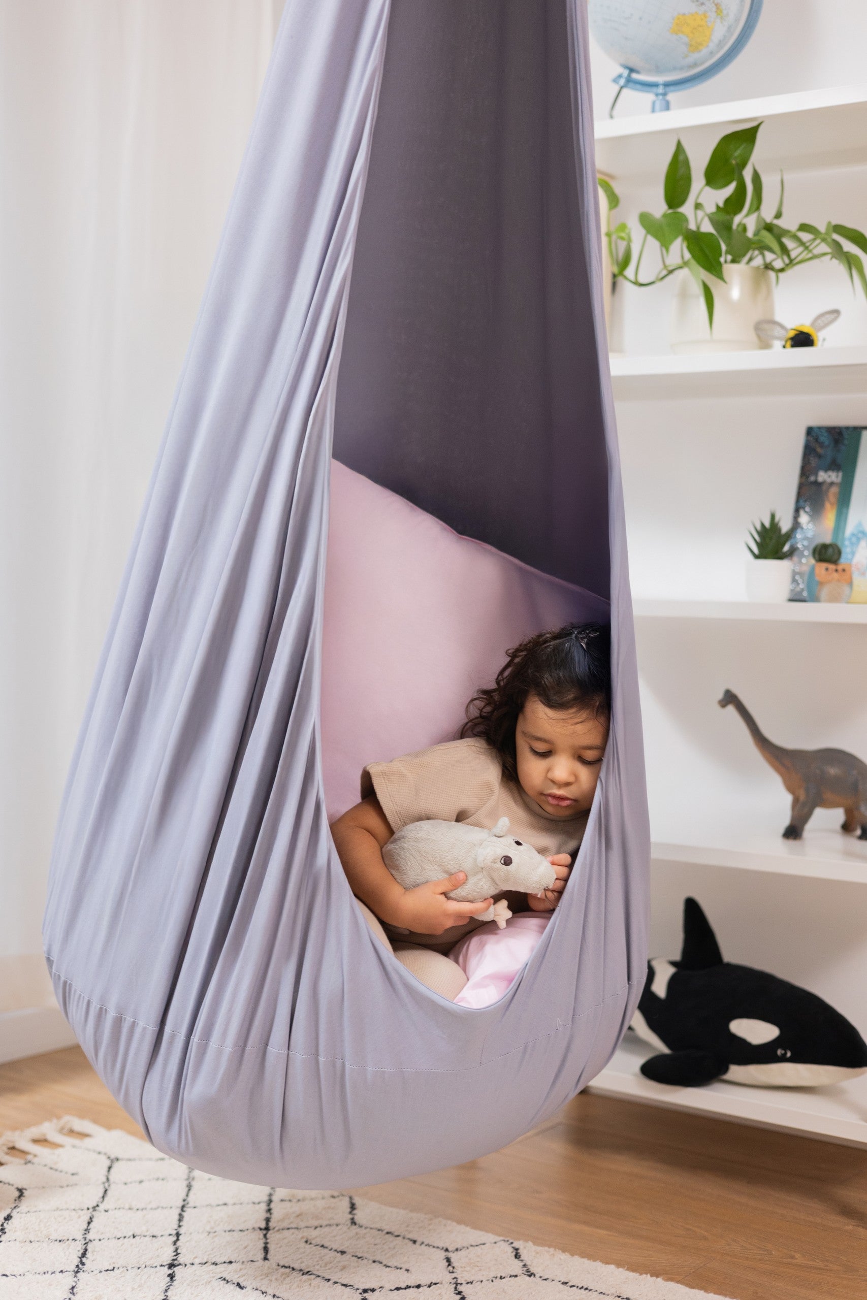 Large Cocoon Hammock "Silver Bunny"