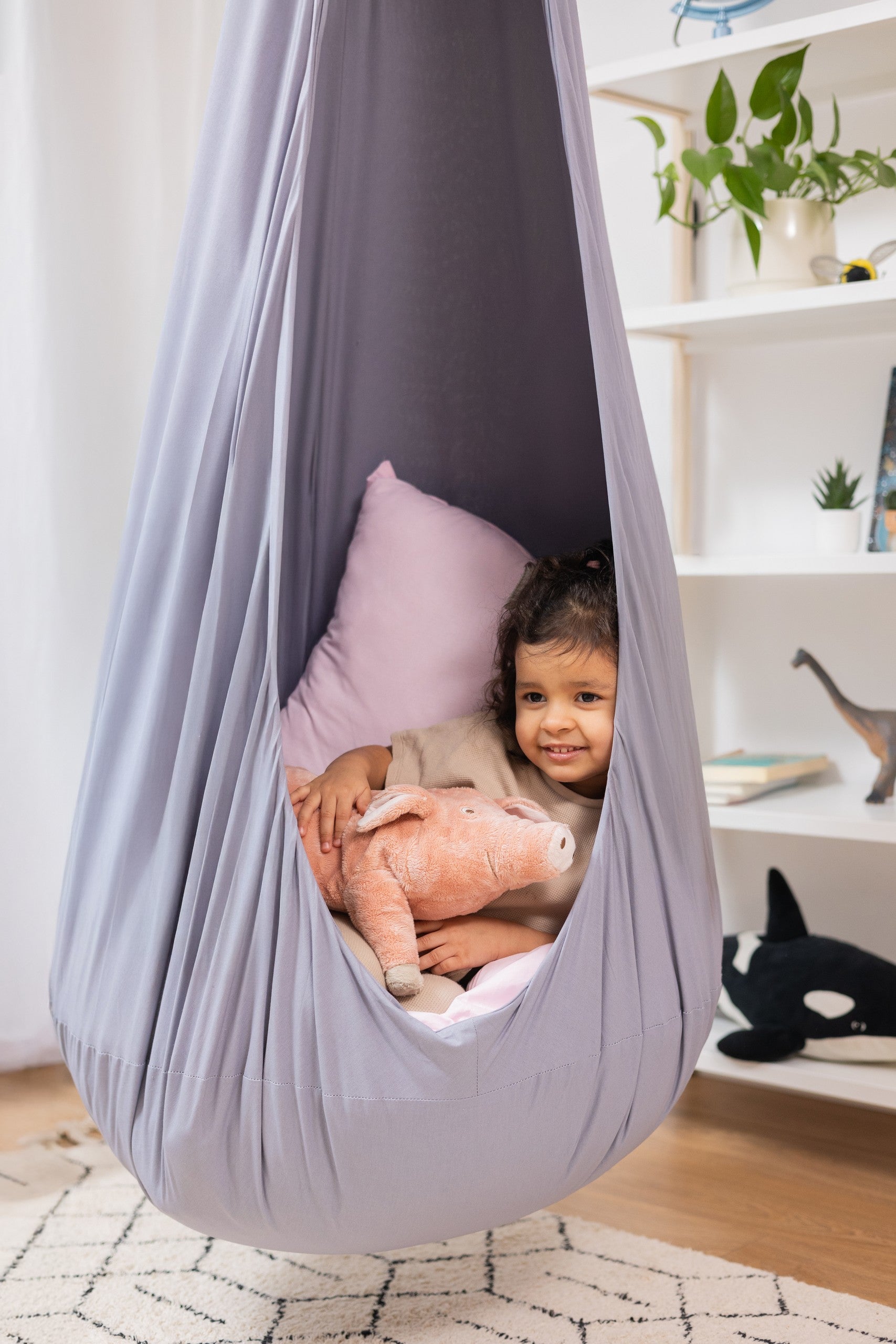 Large Cocoon Hammock "Silver Bunny"