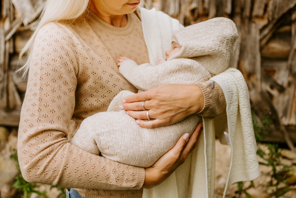 Delight in the Comfort of the Merino Wool Newborn Gift Set by Wool In Love at www.brixbailey.com