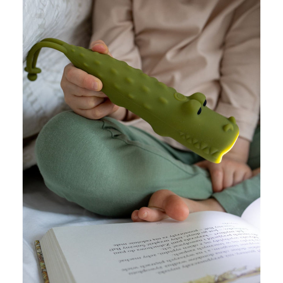 Crocoshaped Flashlight – Fun & Safe for All Ages by Rabbit & Friends at www.brixbailey.com