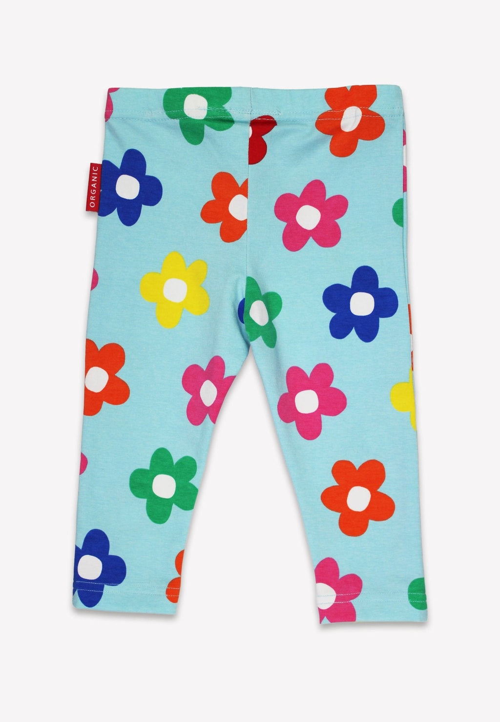 Organic Rainbow Bloom Print Leggings for Kids