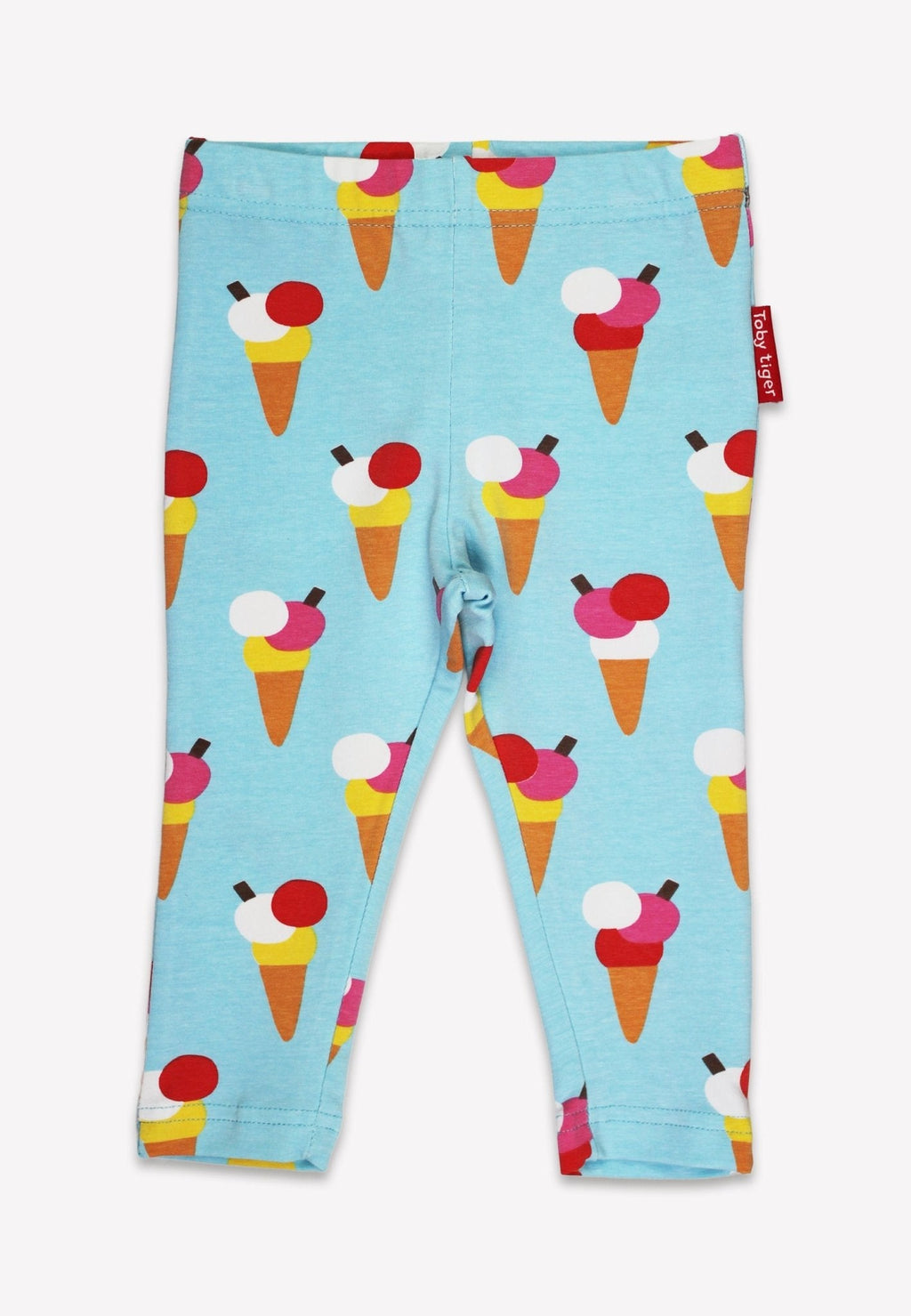Organic Ice Cream Cones Print Leggings for Kids