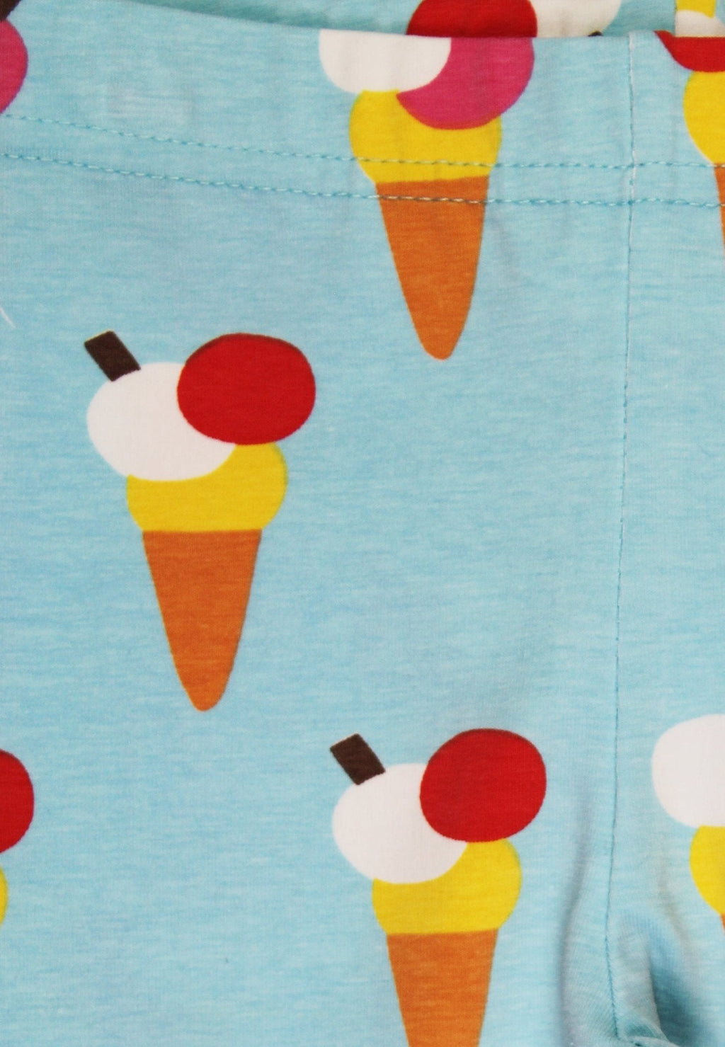 Organic Ice Cream Cones Print Leggings for Kids