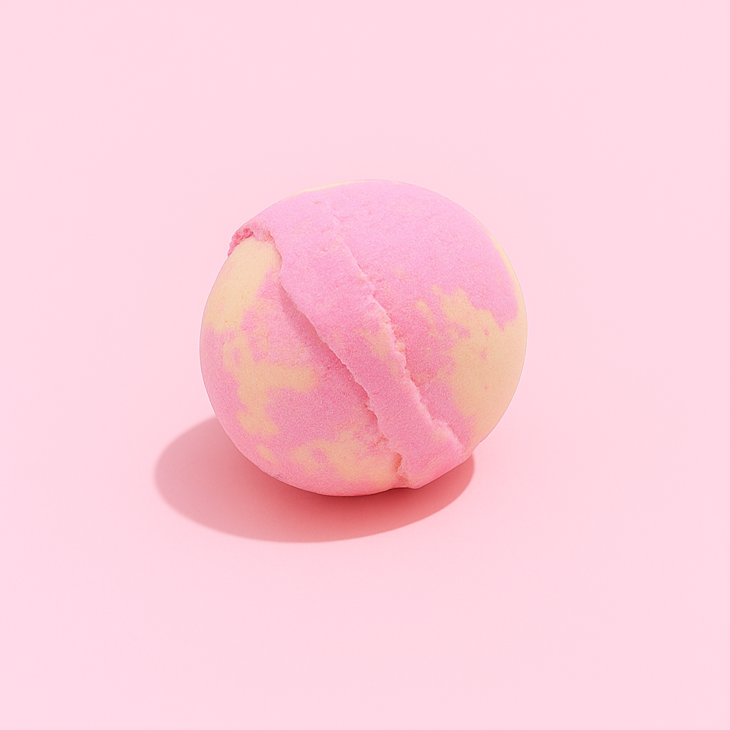 Pink Lemonade Bath Bomb with Affirmation Card