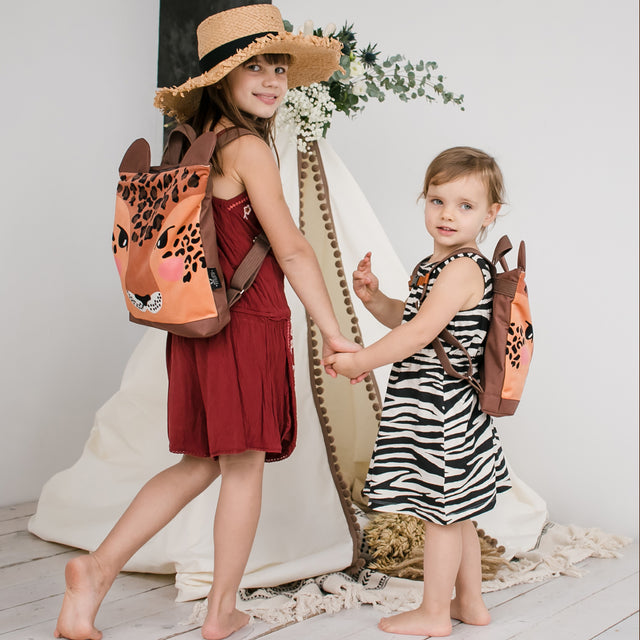 Kids' Leopard Print Backpack – Adventure-Ready & Durable by Muni at brixbailey.com