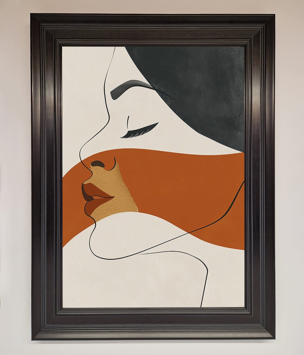 Line Drawing Flow Framed Wall Art