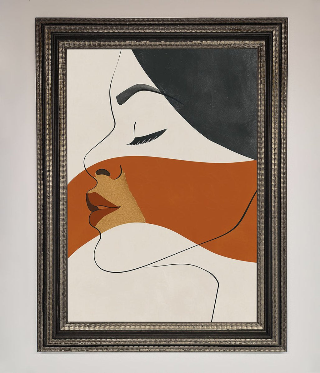 Line Drawing Flow Framed Wall Art