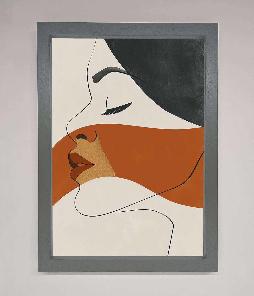 Line Drawing Flow Framed Wall Art