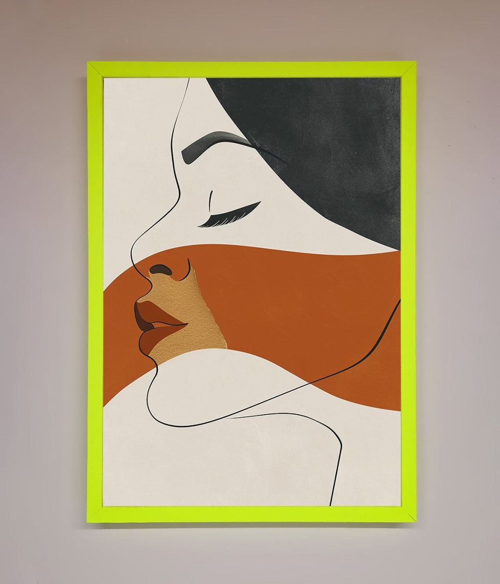 Line Drawing Flow Framed Wall Art