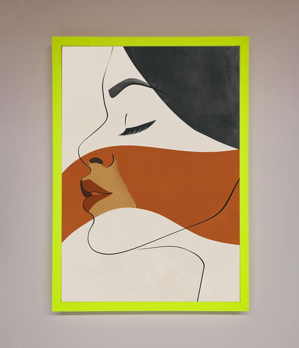 Line Drawing Flow Framed Wall Art