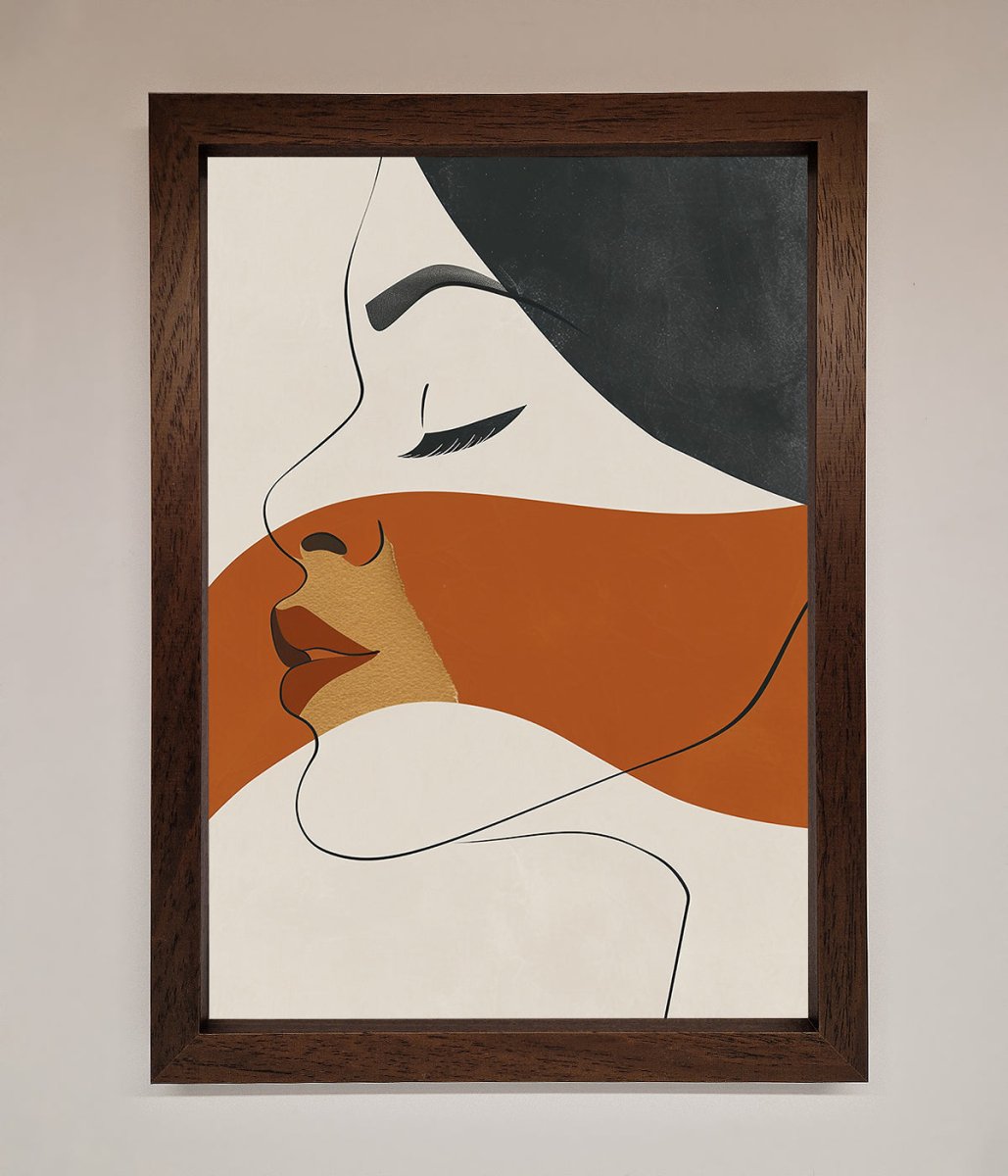 Line Drawing Flow Framed Wall Art