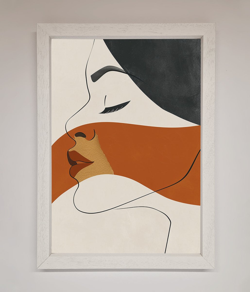 Line Drawing Flow Framed Wall Art