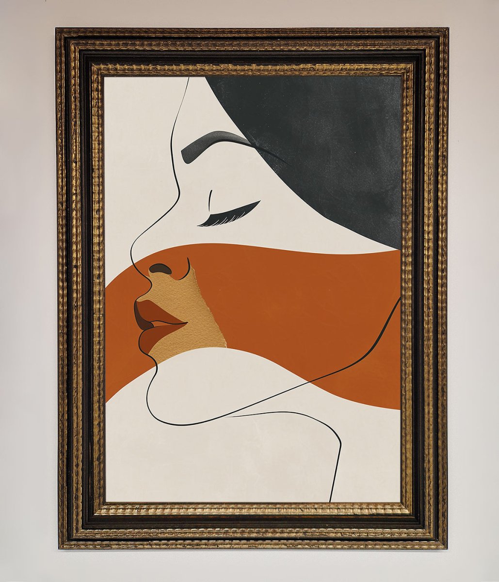 Line Drawing Flow Framed Wall Art