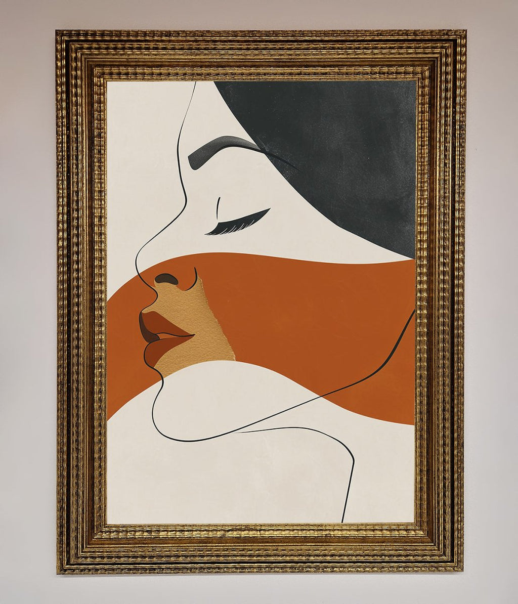 Line Drawing Flow Framed Wall Art