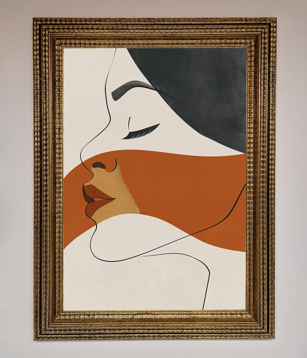 Line Drawing Flow Framed Wall Art