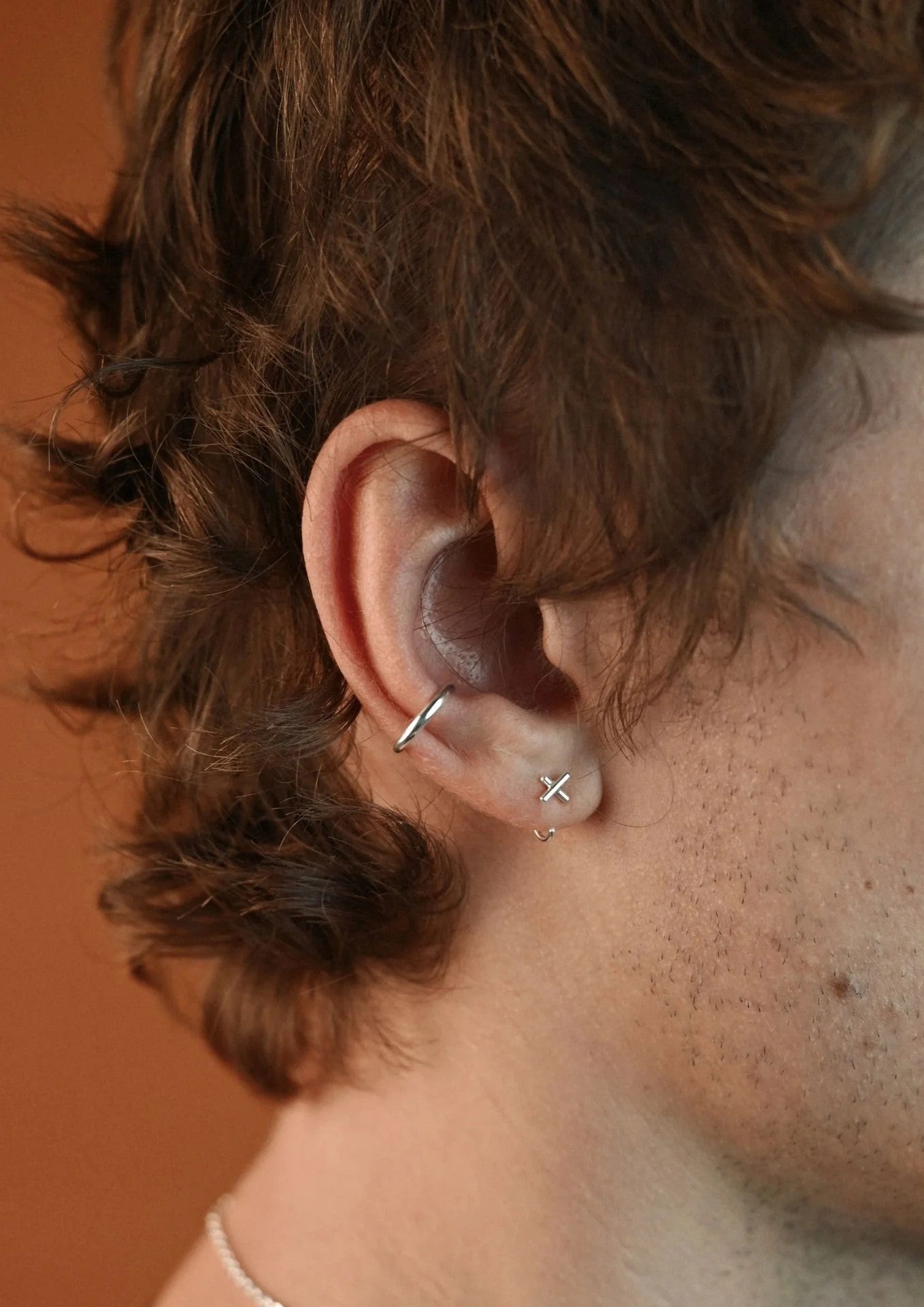 Stackable Line Ear Cuffs - No Piercing Needed | Handmade & Sustainable Silver Jewelry by NO MORE at www.brixbailey.com