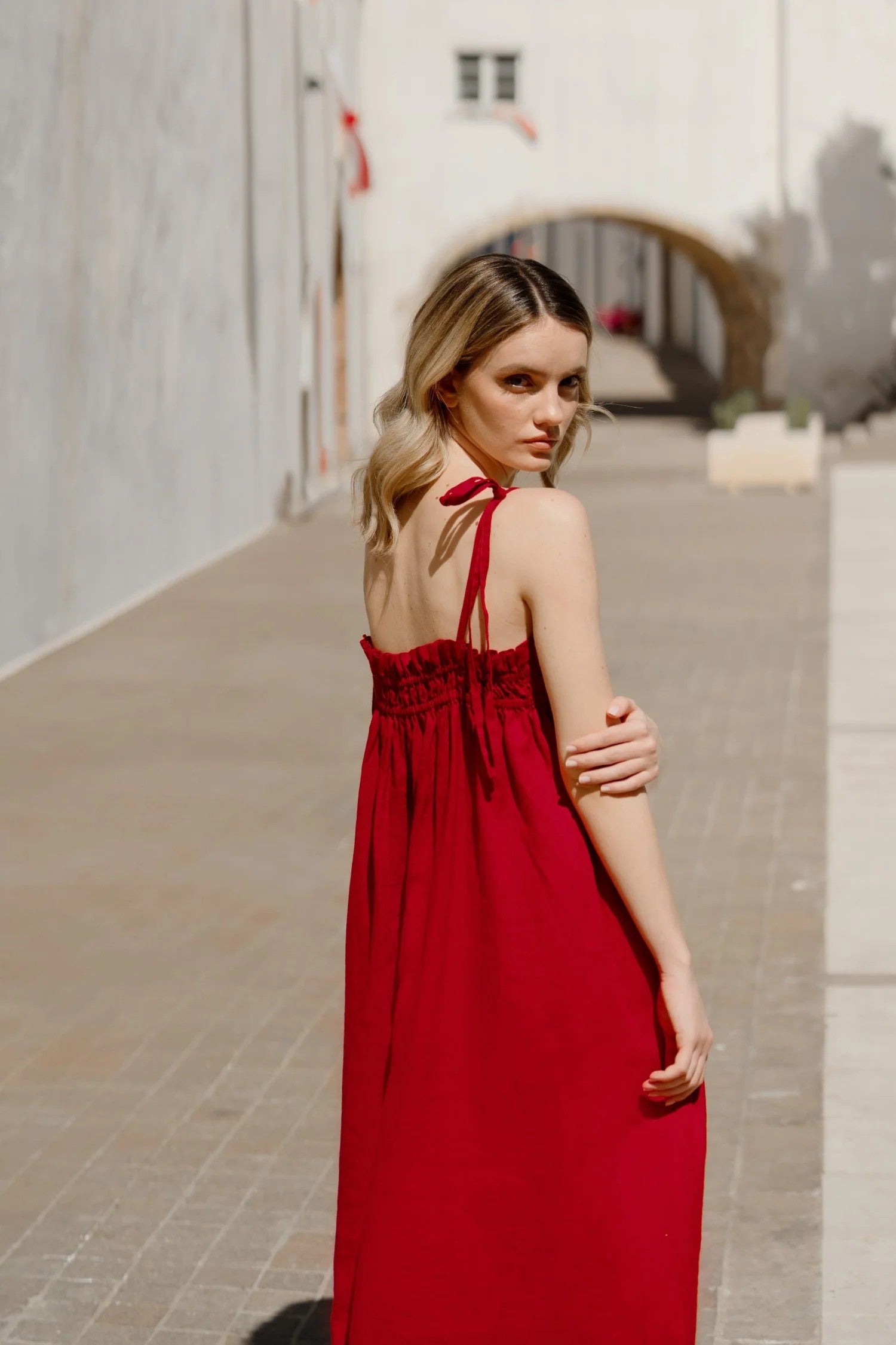 Experience Effortless Elegance with the Linen Ballade Dress by Linen Tales at www.brixbailey.com