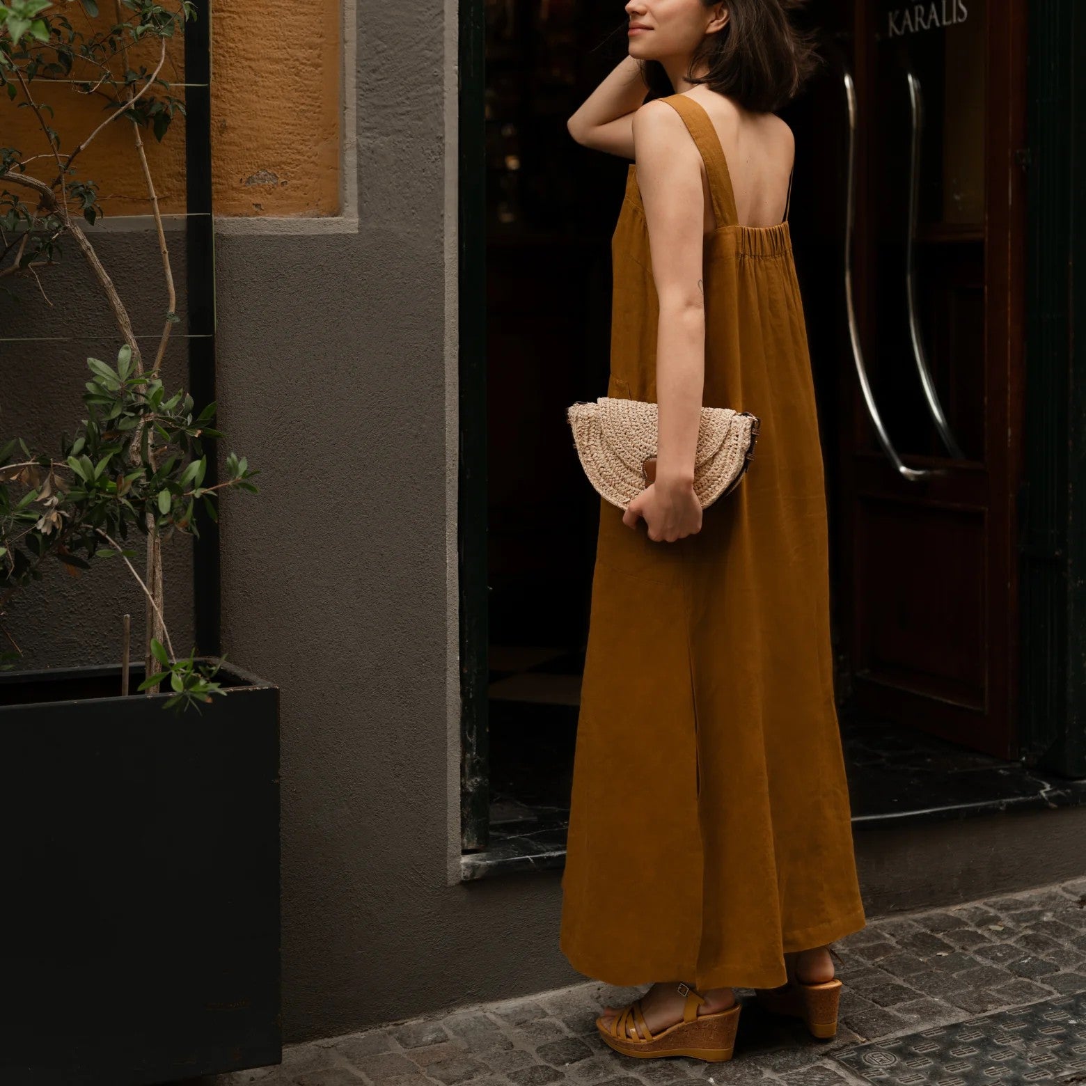 Enhance Your Wardrobe with the Versatile Fugue Linen Dress by Linen Tales at www.brixbailey.com