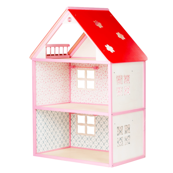 Classic Roosi Wooden Dollhouse – Durable & Gift-Worthy by ROOSI Traditional Toys at www.brixbailey.com