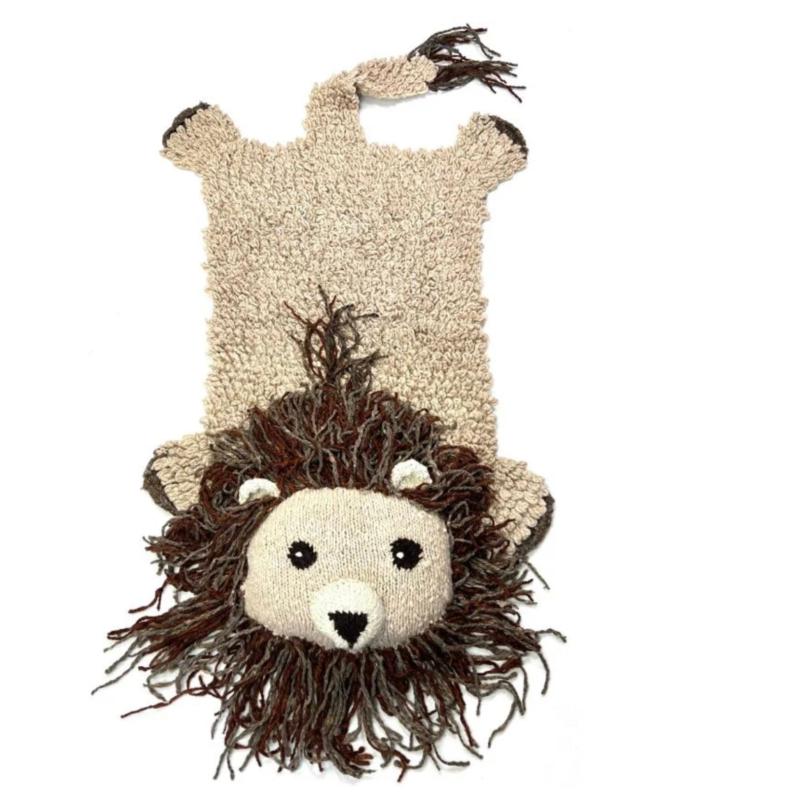Organic Wool Play Mat Lion
