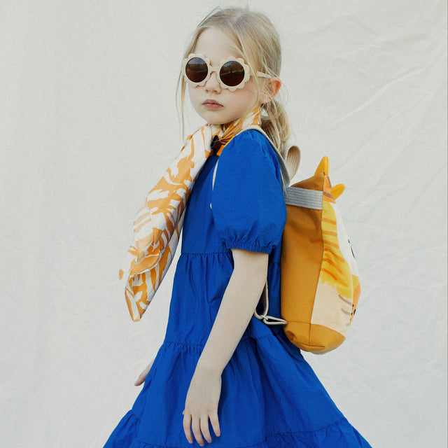 Lion Linen Backpack for Kids – Creative & Durable Design by Muni at brixbailey.com